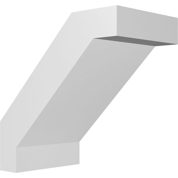 Ekena Millwork 5-in. W x 8-in. D x 8-in. H Burlington Architectural Grade PVC Knee Brace BRCP05X08X08BUR - main